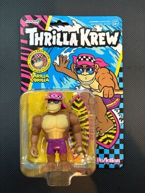 Mattel Thrilla Krew Thrilla Gorilla Action Figure – Purple, Tan, Yellow